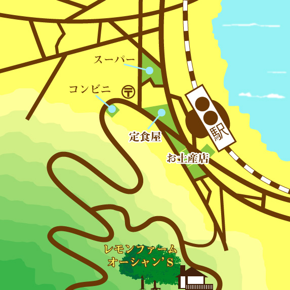 当農園までのＭＡＰ