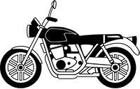 バイクのイラスト
