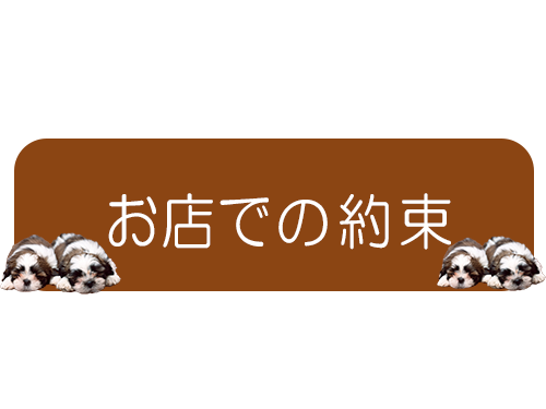 お店での約束